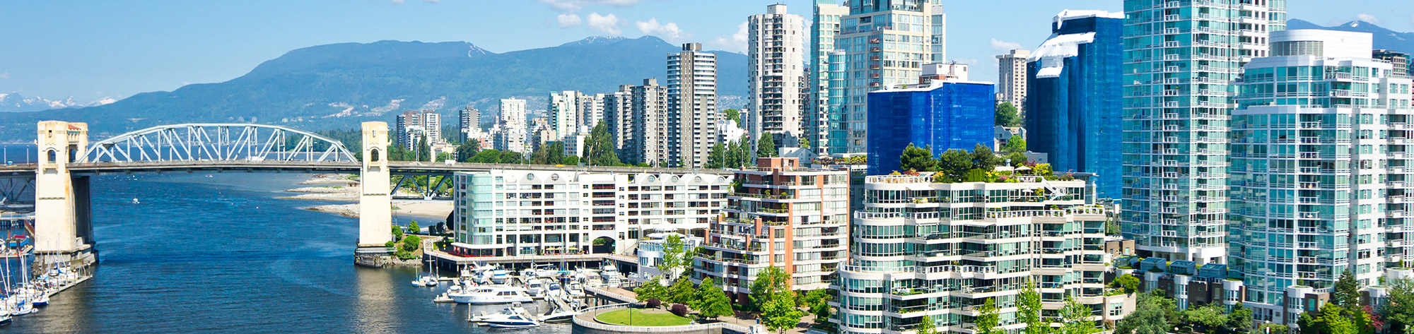 Skyline of Vancouver, British Columbia where Bekatec provides online solutions